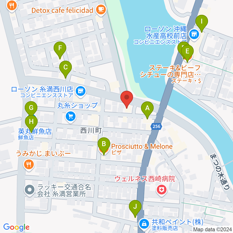 森の音楽館周辺のファミレス・ファーストフード一覧地図