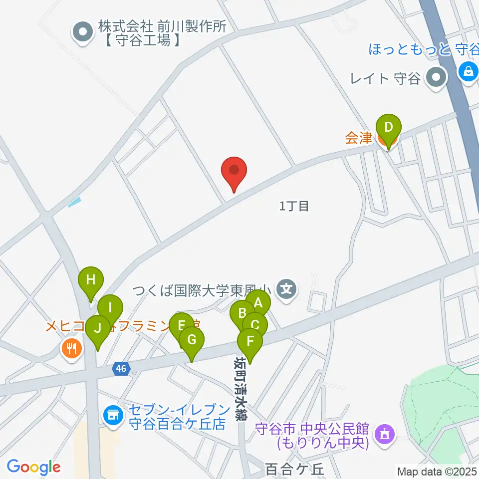 SOUND STUDIO OZ周辺のファミレス・ファーストフード一覧地図