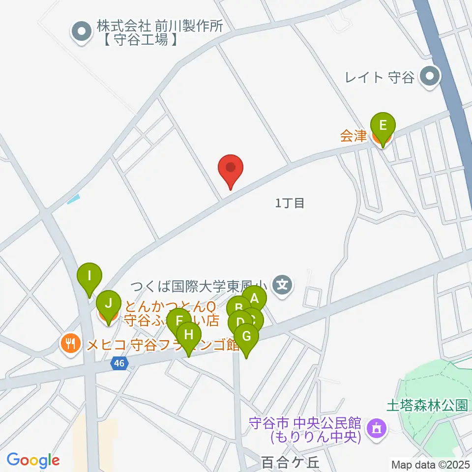 SOUND STUDIO OZ周辺のファミレス・ファーストフード一覧地図