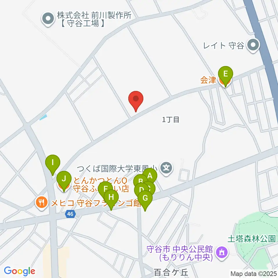 SOUND STUDIO OZ周辺のファミレス・ファーストフード一覧地図