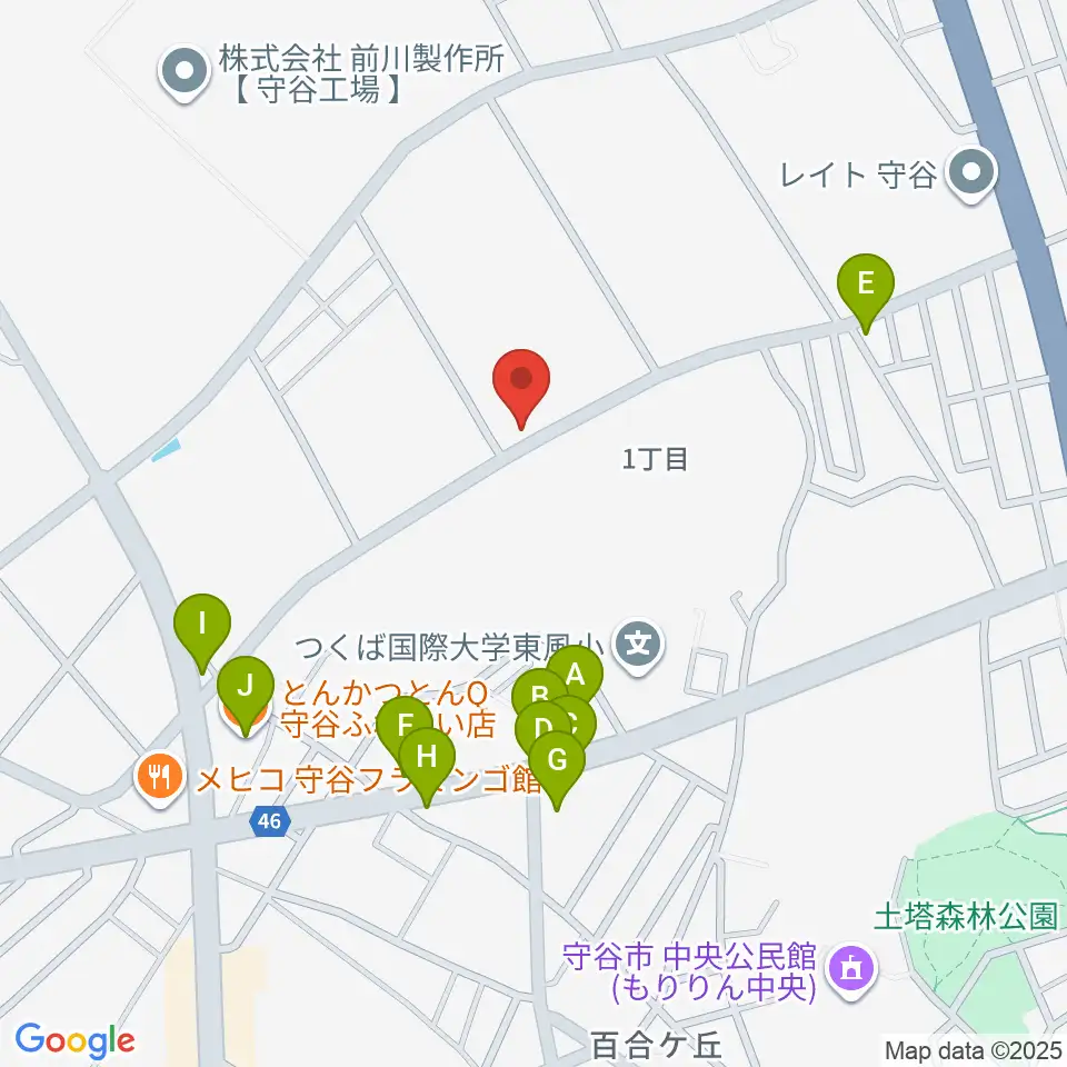 SOUND STUDIO OZ周辺のファミレス・ファーストフード一覧地図