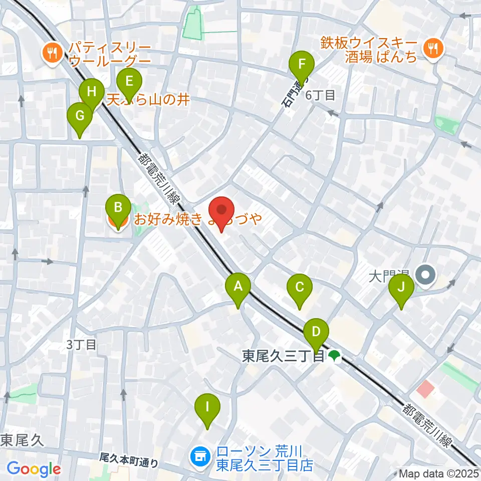 三味線かとう周辺のファミレス・ファーストフード一覧地図