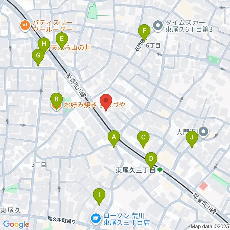 三味線かとう周辺のファミレス・ファーストフード一覧地図