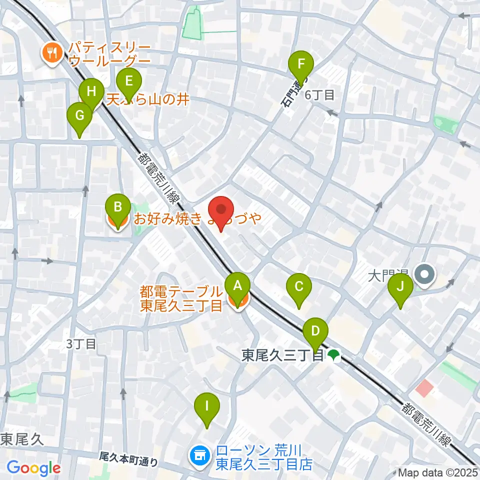 三味線かとう周辺のファミレス・ファーストフード一覧地図