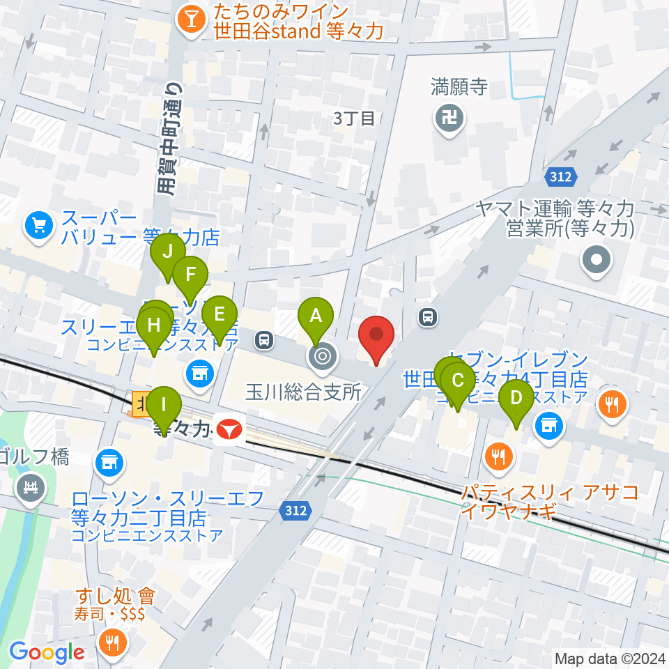 studio LABO周辺のファミレス・ファーストフード一覧地図