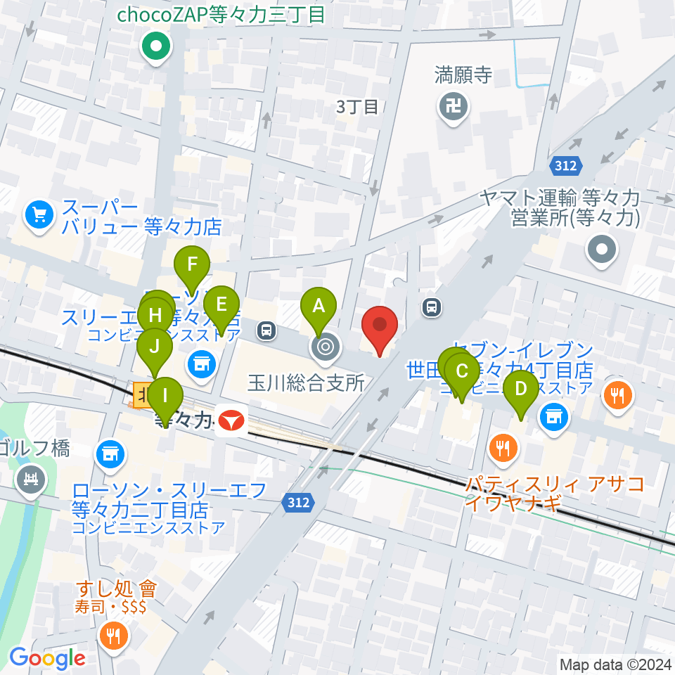 studio LABO周辺のファミレス・ファーストフード一覧地図