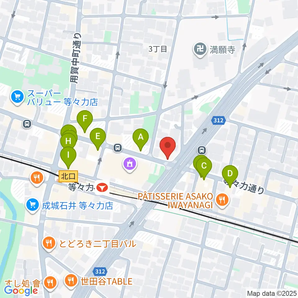 studio LABO周辺のファミレス・ファーストフード一覧地図