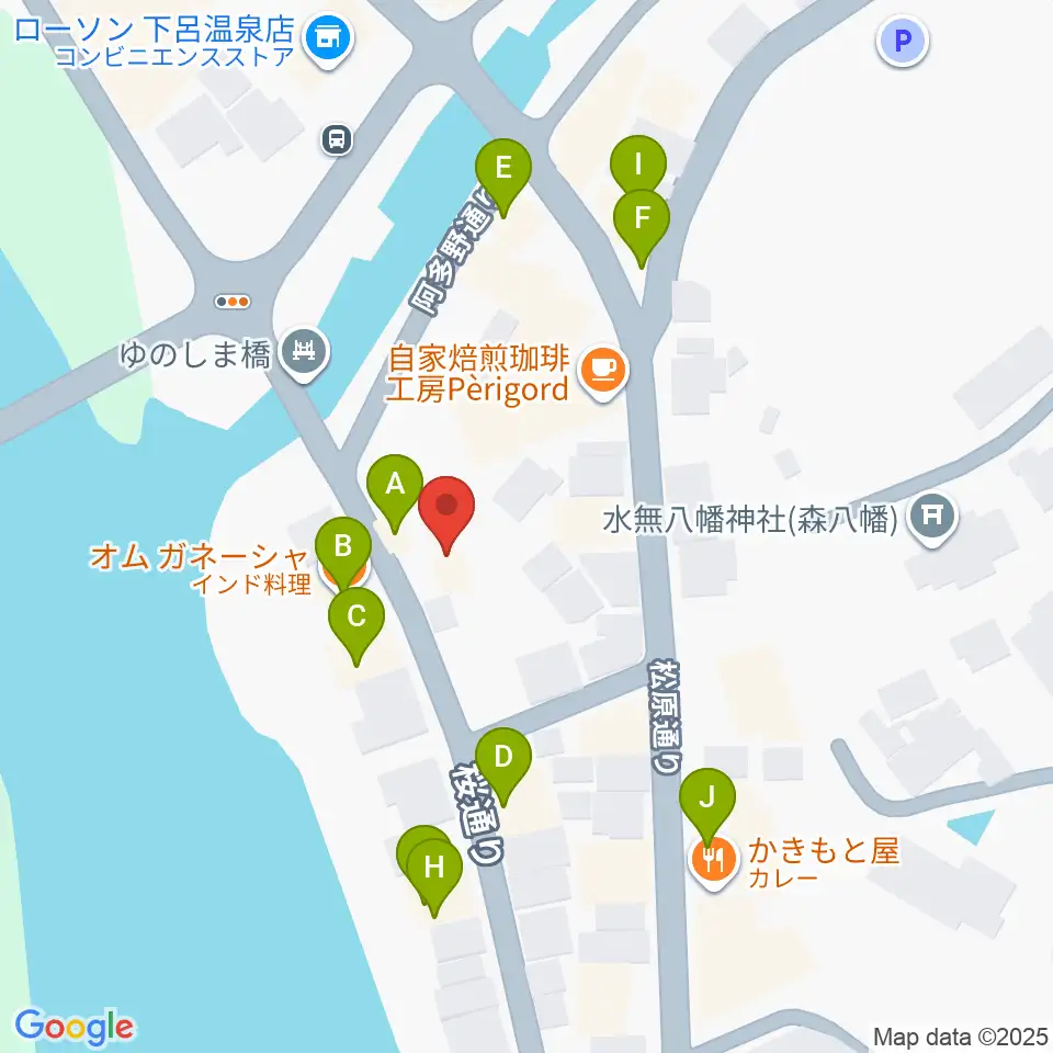 Coo's  クマザキ楽器周辺のファミレス・ファーストフード一覧地図