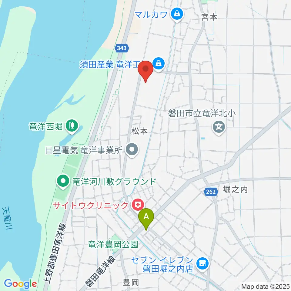 東洋ピアノ直営ピアノセレクトショップ周辺のファミレス・ファーストフード一覧地図