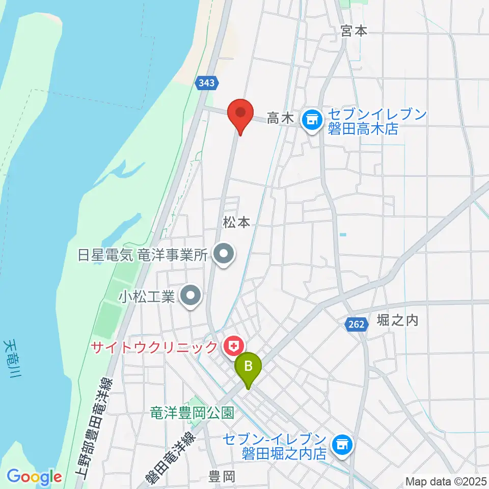 東洋ピアノ周辺のファミレス・ファーストフード一覧地図