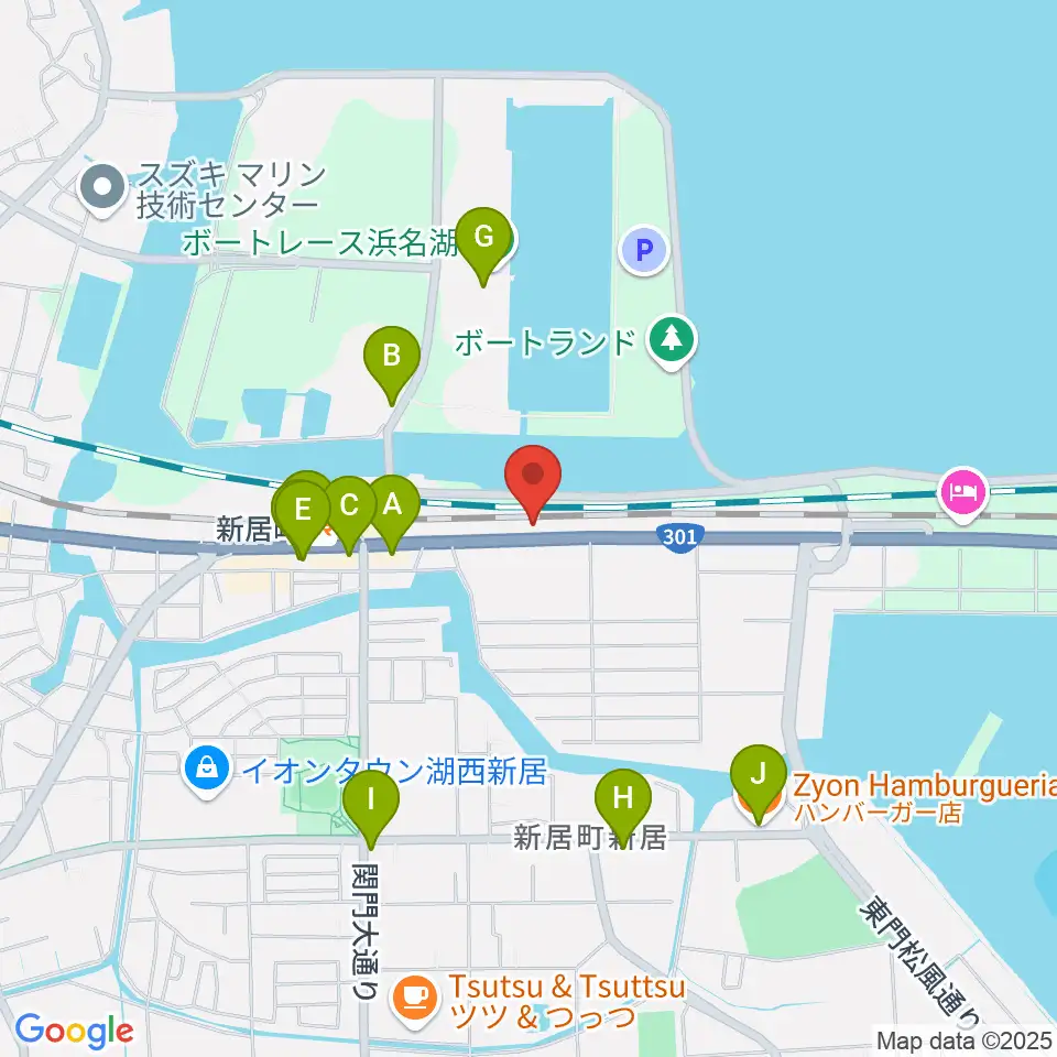 FMCフルートマスターズ周辺のファミレス・ファーストフード一覧地図