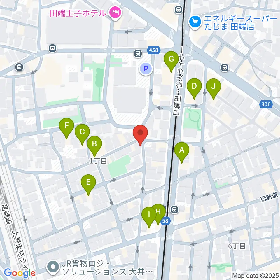 ナイトオカリナ周辺のファミレス・ファーストフード一覧地図