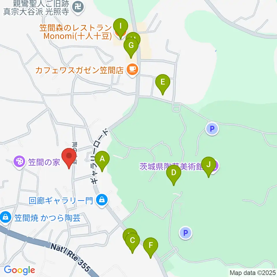 カンターレ・オカリナ周辺のファミレス・ファーストフード一覧地図