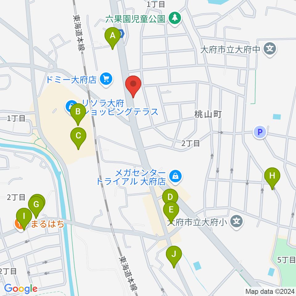 鈴木バイオリン製造株式会社周辺のファミレス・ファーストフード一覧地図