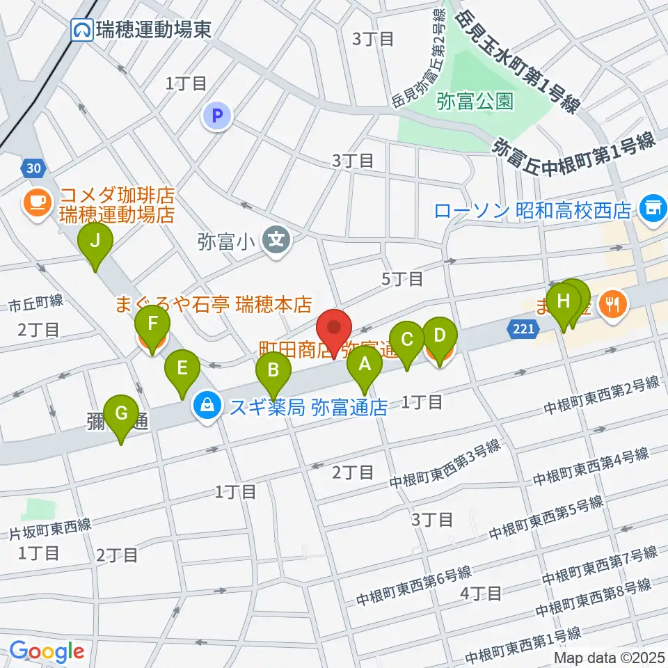 弦楽器 修理・改造 Age's周辺のファミレス・ファーストフード一覧地図