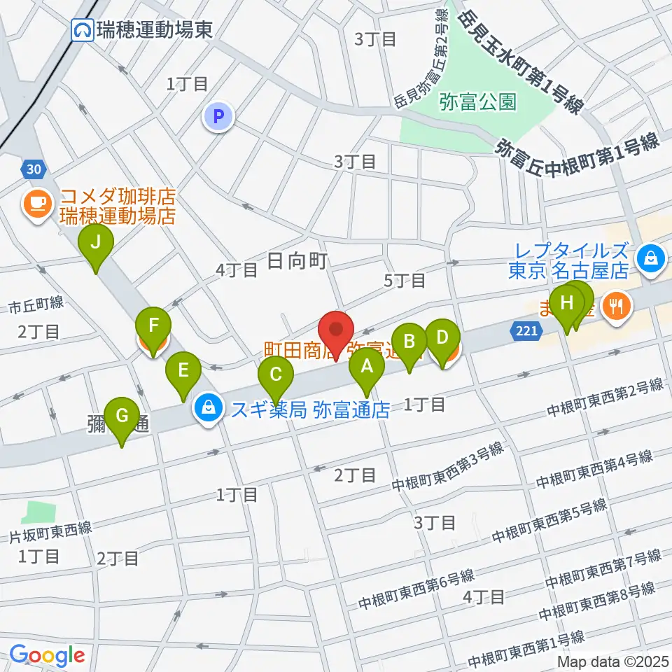 弦楽器 修理・改造 Age's周辺のファミレス・ファーストフード一覧地図
