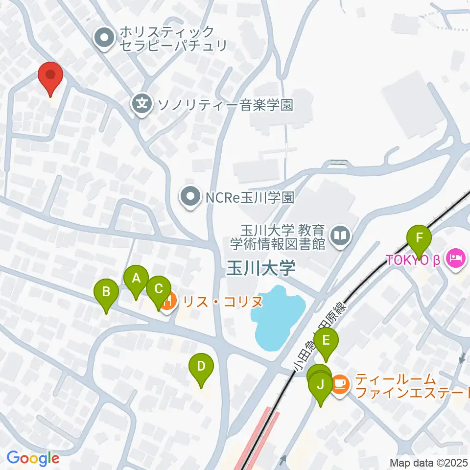 茶位ギター工房周辺のファミレス・ファーストフード一覧地図