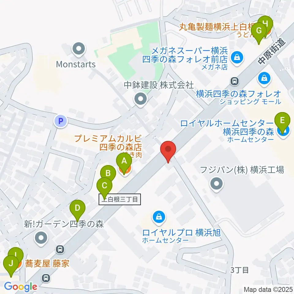 池田ピアノ運送周辺のファミレス・ファーストフード一覧地図