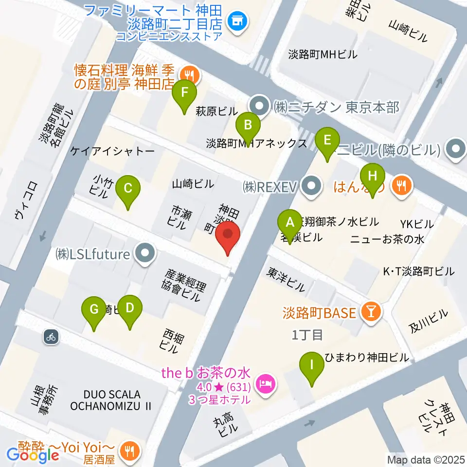 コチャバンバ東京店周辺のファミレス・ファーストフード一覧地図