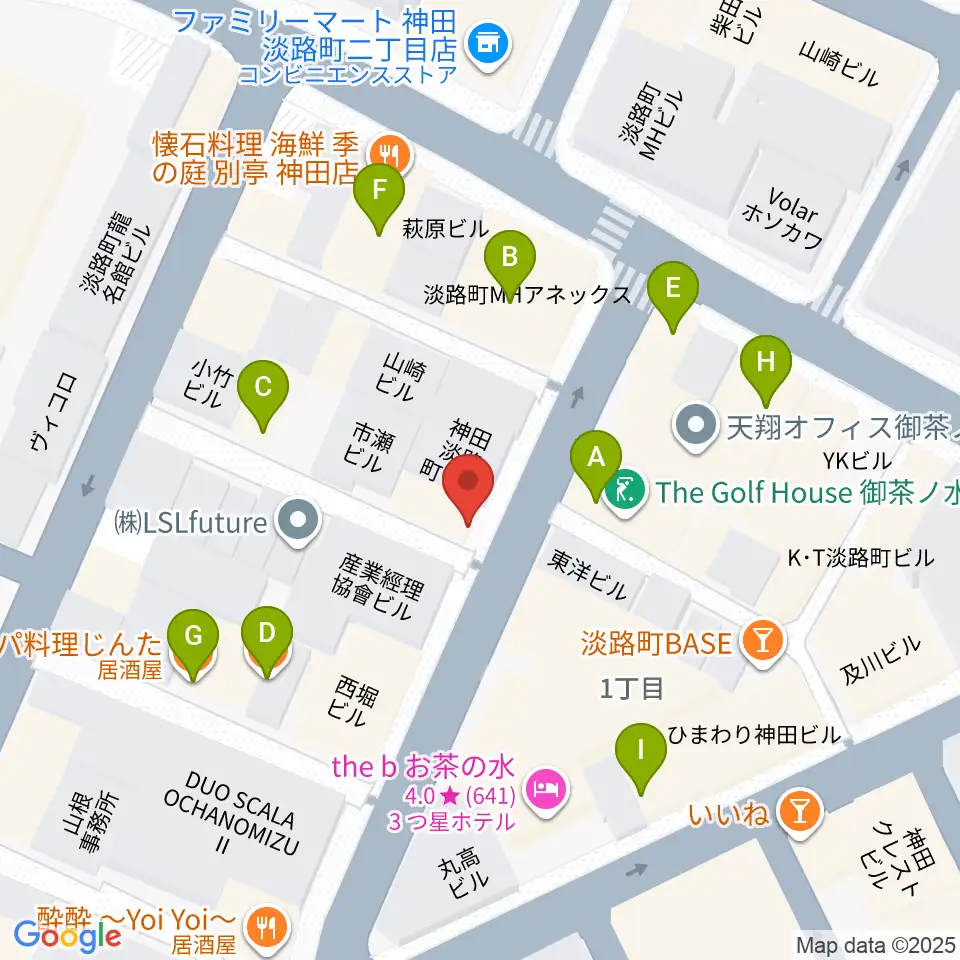 コチャバンバ東京店周辺のファミレス・ファーストフード一覧地図