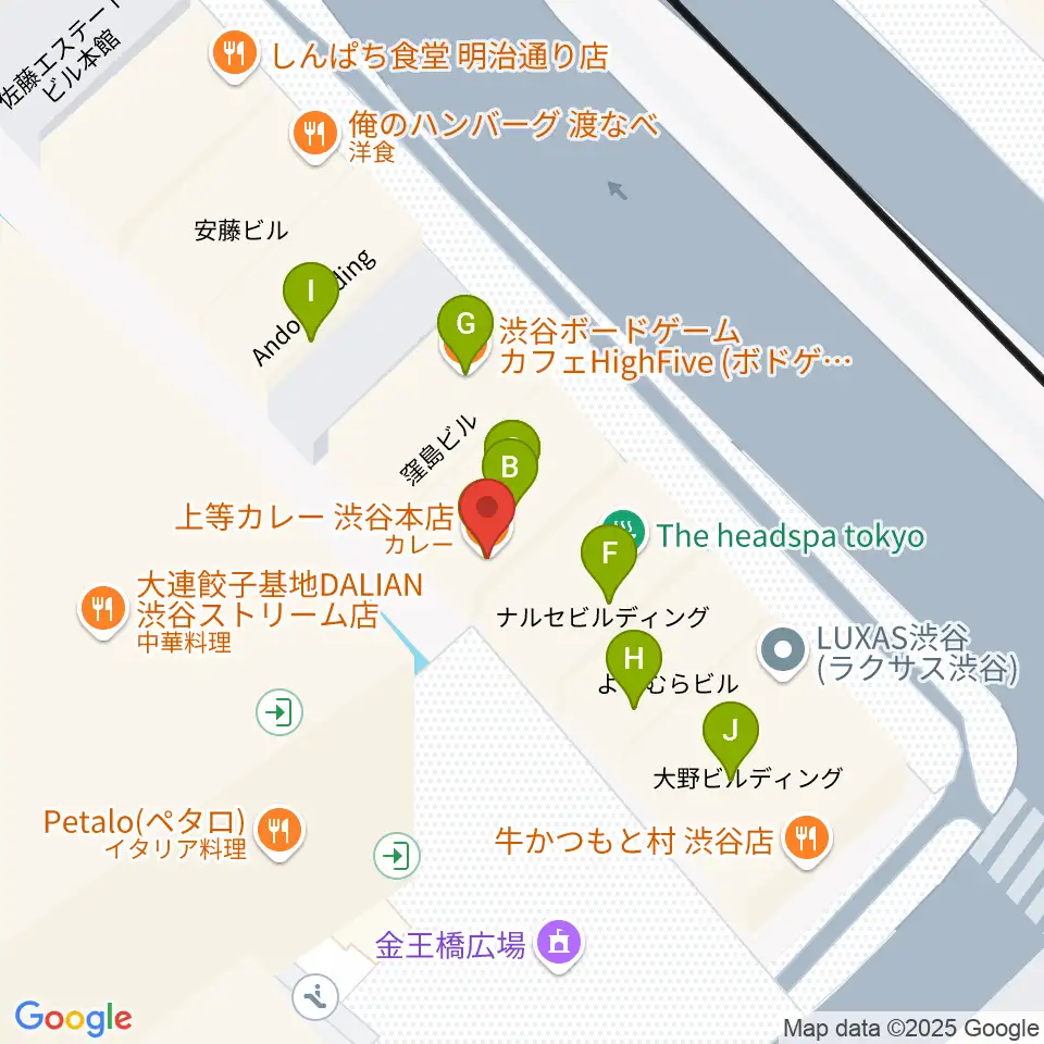イケベリユースギターズ周辺のファミレス・ファーストフード一覧地図