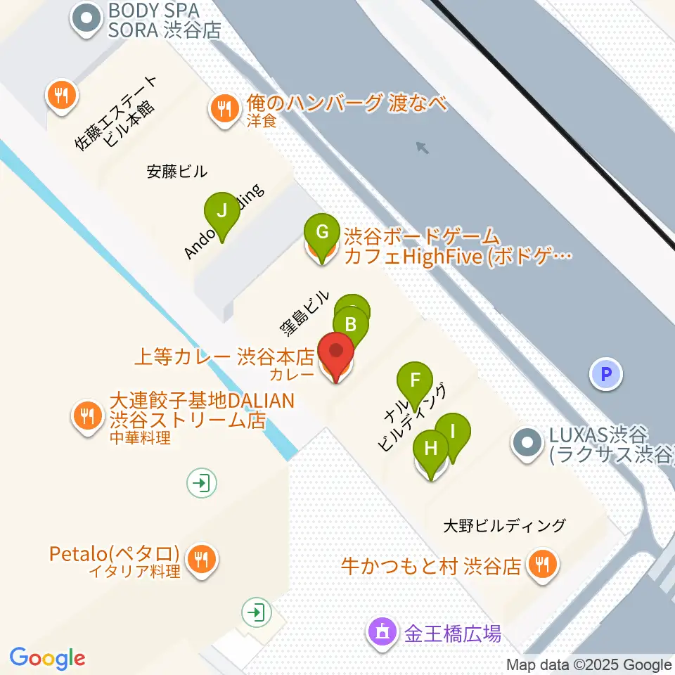 イケベリユースギターズ周辺のファミレス・ファーストフード一覧地図