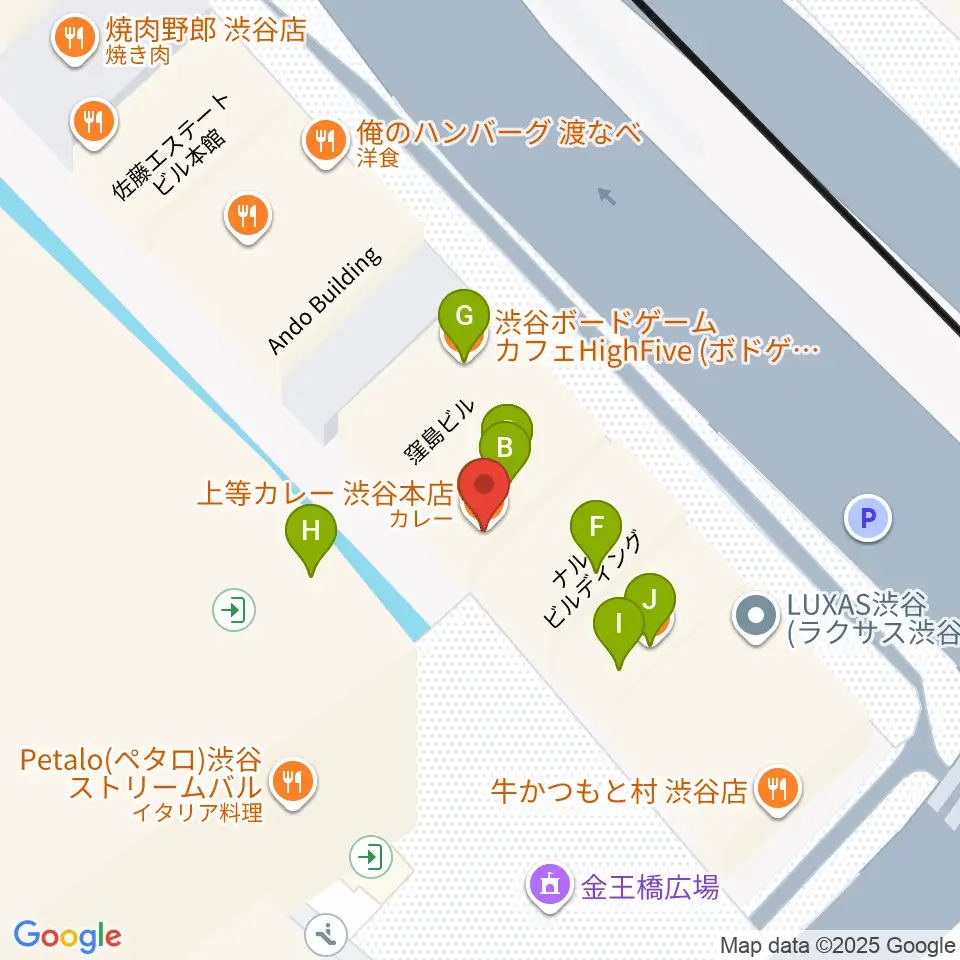 イケベリユースギターズ周辺のファミレス・ファーストフード一覧地図