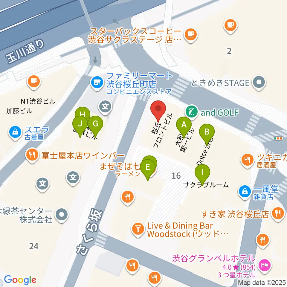 イケベ楽器店ベースコレクション周辺のファミレス・ファーストフード一覧地図