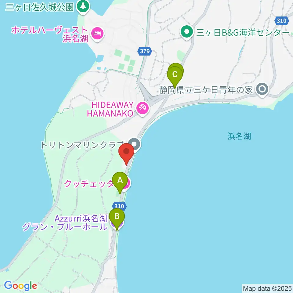 浜名湖WATTS周辺のファミレス・ファーストフード一覧地図