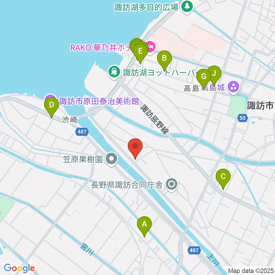 琴光堂和楽器店周辺のファミレス・ファーストフード一覧地図