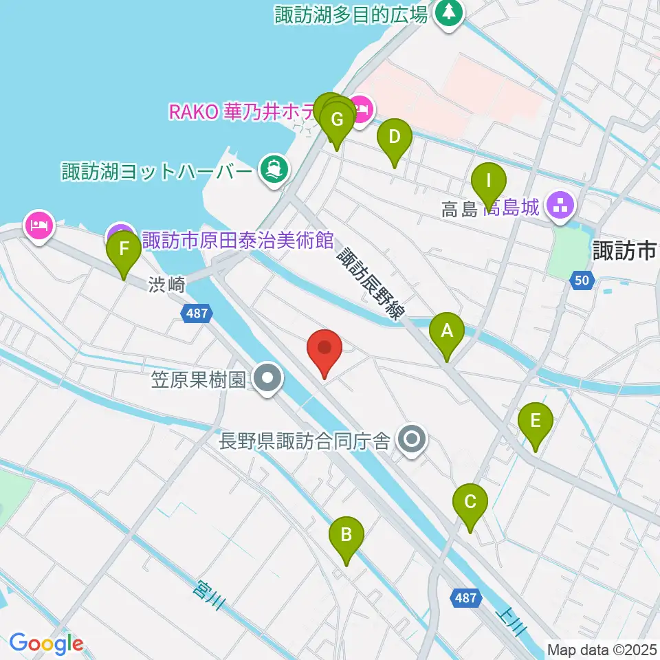 琴光堂和楽器店周辺のファミレス・ファーストフード一覧地図