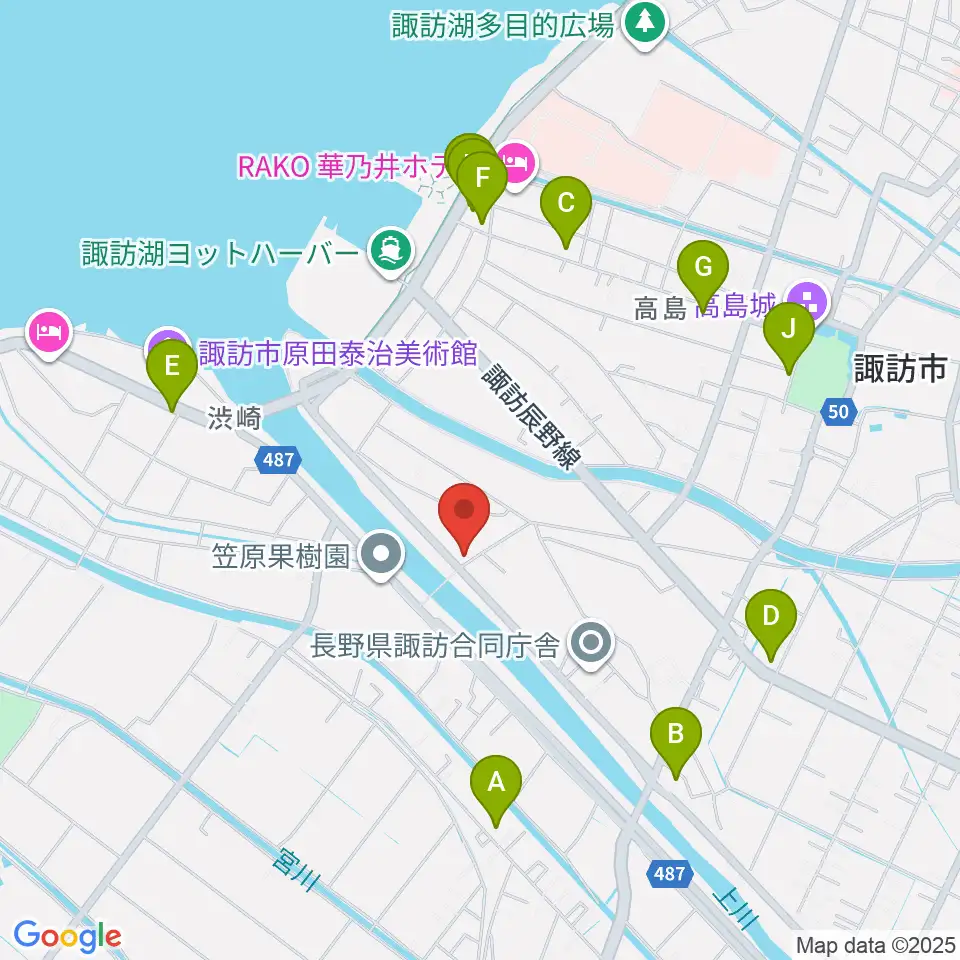 琴光堂和楽器店周辺のファミレス・ファーストフード一覧地図