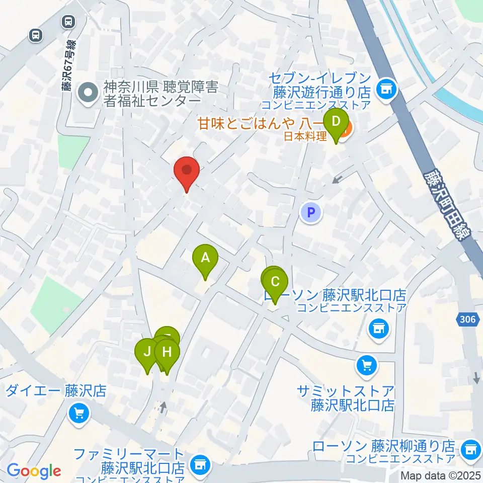 どるちぇ音楽教室レンタルスタジオ周辺のファミレス・ファーストフード一覧地図
