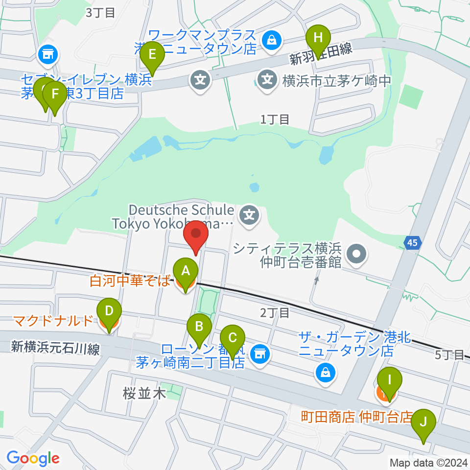 エルフラット本店ショールーム周辺のファミレス・ファーストフード一覧地図