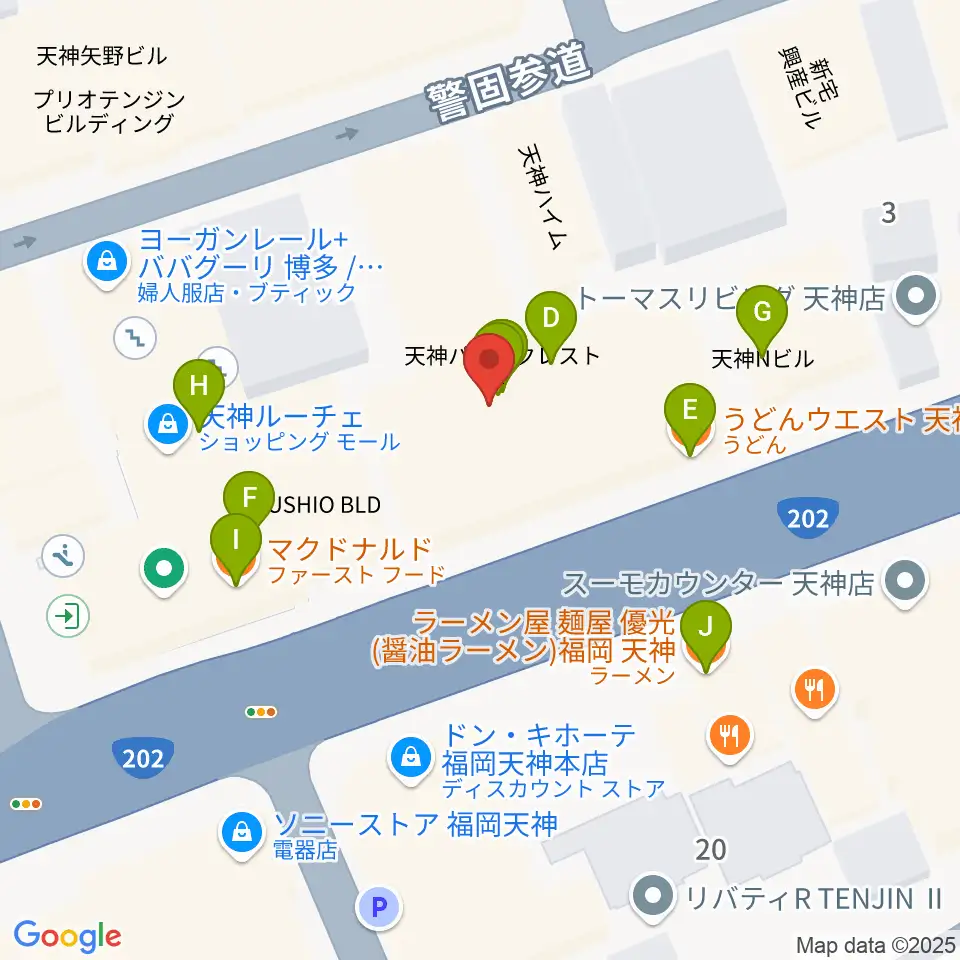 Sifaka(シファカ)音楽教室周辺のファミレス・ファーストフード一覧地図