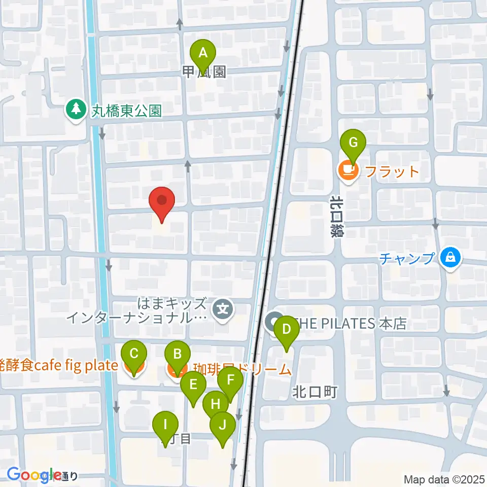 フェリーチェ音楽院周辺のファミレス・ファーストフード一覧地図