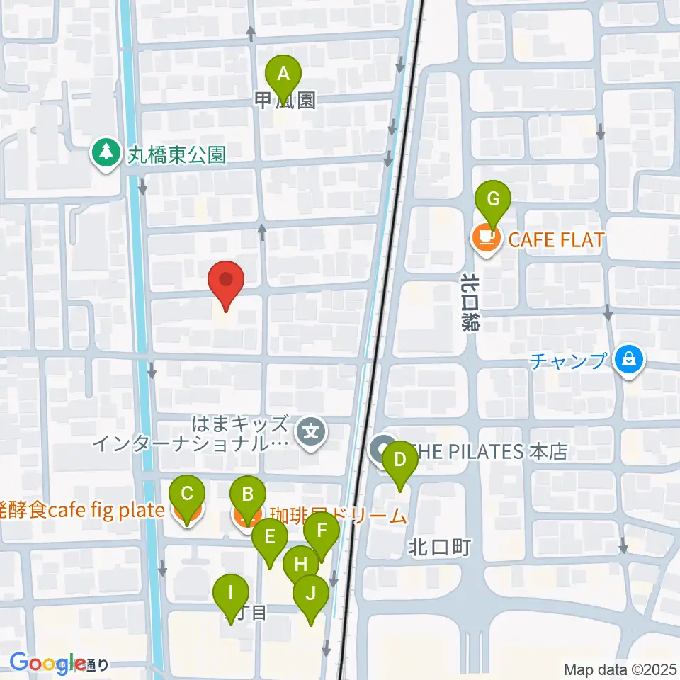 フェリーチェ音楽院周辺のファミレス・ファーストフード一覧地図