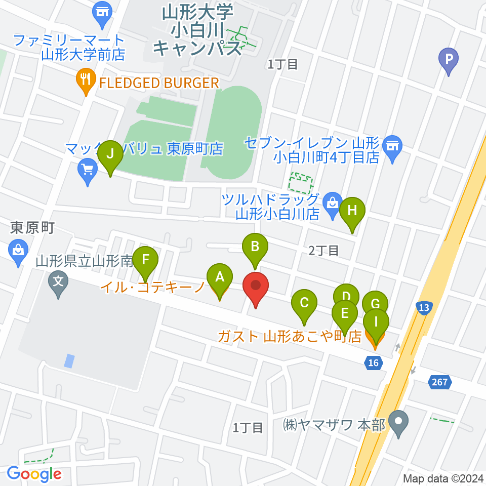 ミュージック昭和周辺のファミレス・ファーストフード一覧地図