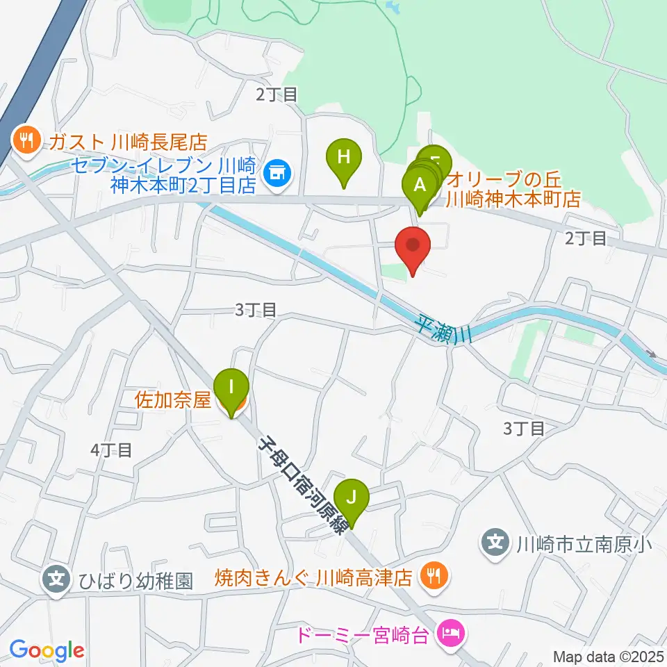 studio home周辺のファミレス・ファーストフード一覧地図