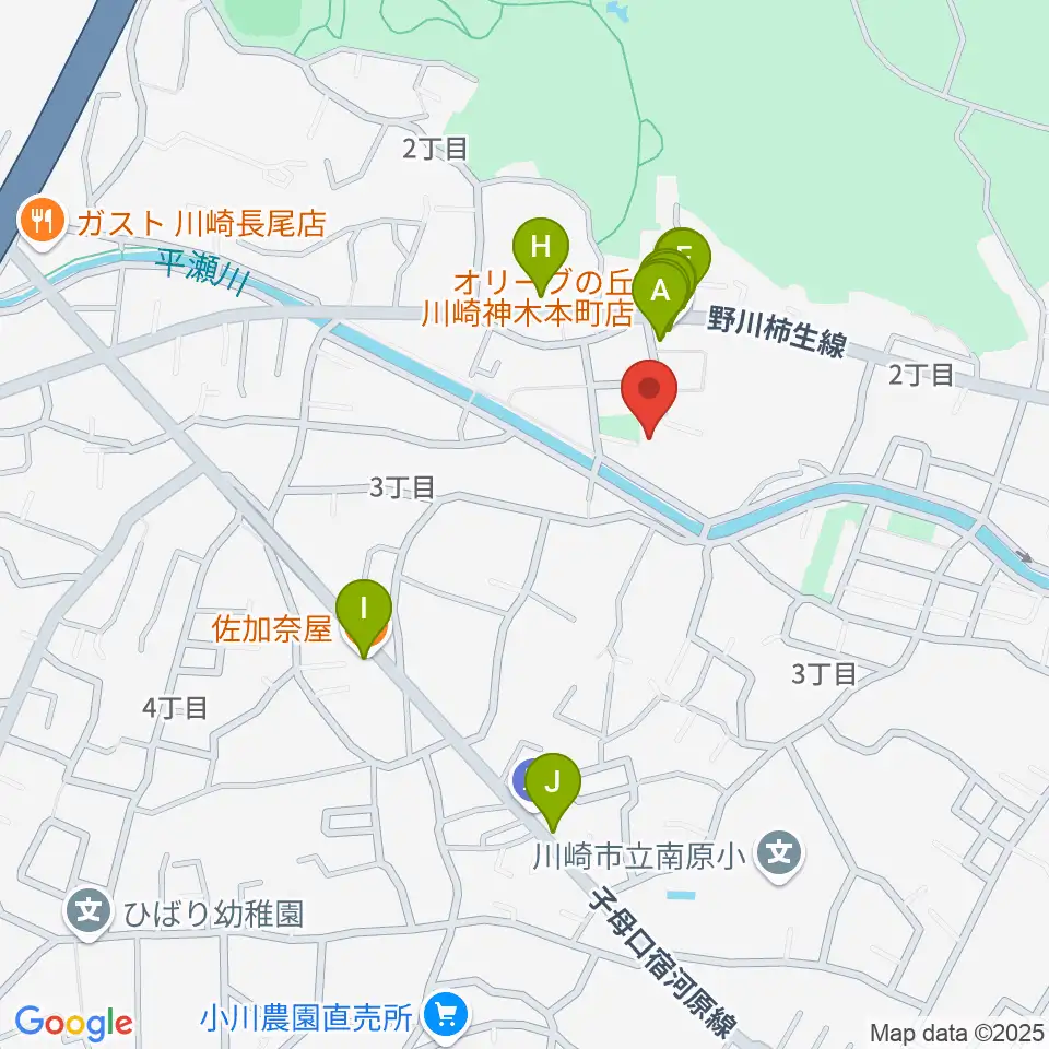 STUDIO home周辺のファミレス・ファーストフード一覧地図