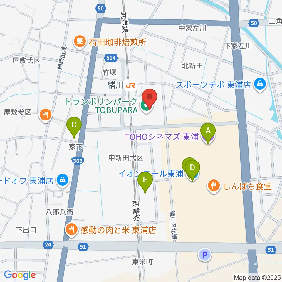サウンドメイトマツイシ周辺のファミレス・ファーストフード一覧地図