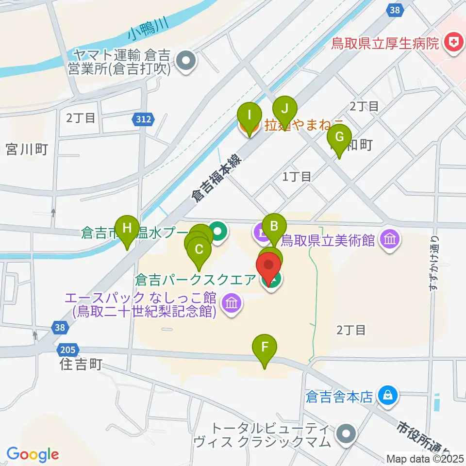 エースパック未来中心周辺のファミレス・ファーストフード一覧地図