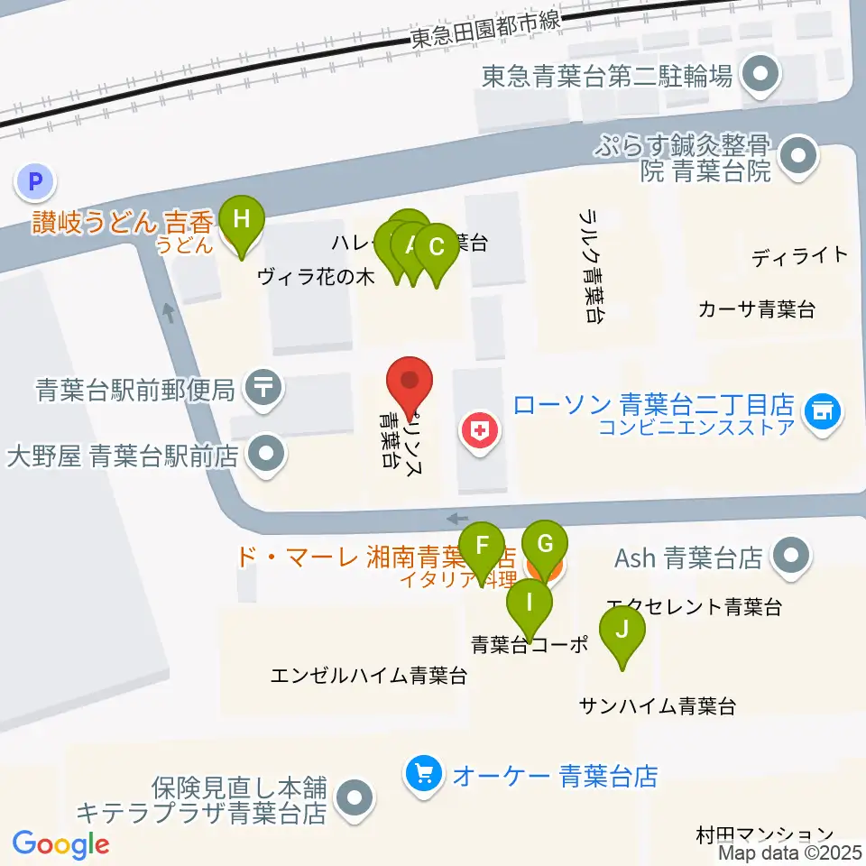 弦楽器サラサーテ周辺のファミレス・ファーストフード一覧地図