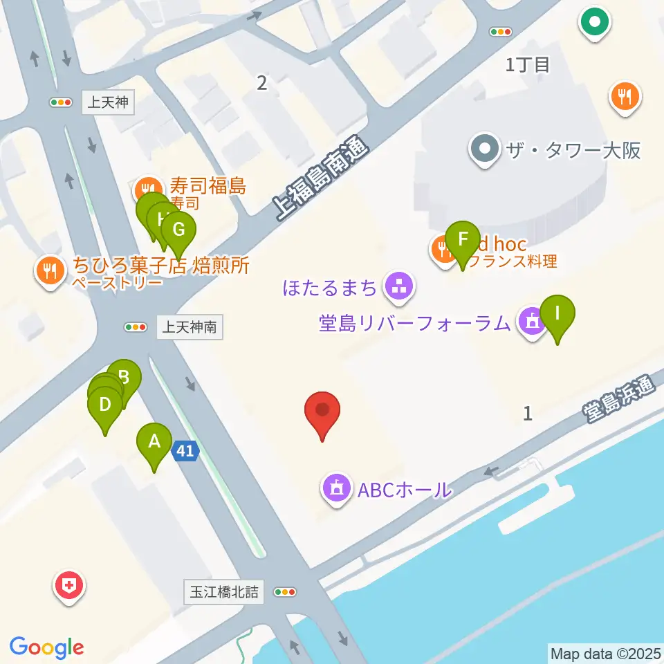 ABCホール周辺のファミレス・ファーストフード一覧地図