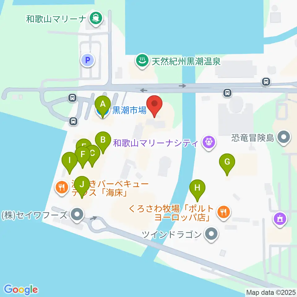 アドベンチャーホール周辺のファミレス・ファーストフード一覧地図