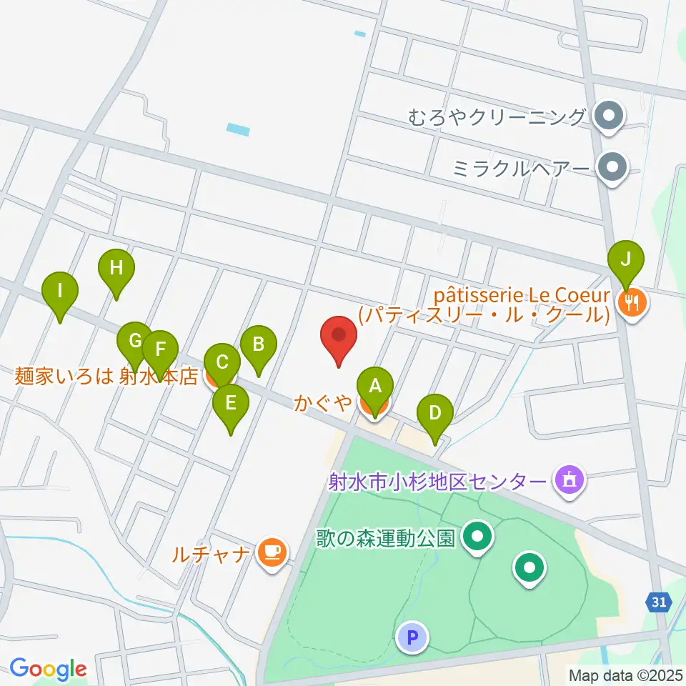 アイザック小杉文化ホール ラポール周辺のファミレス・ファーストフード一覧地図