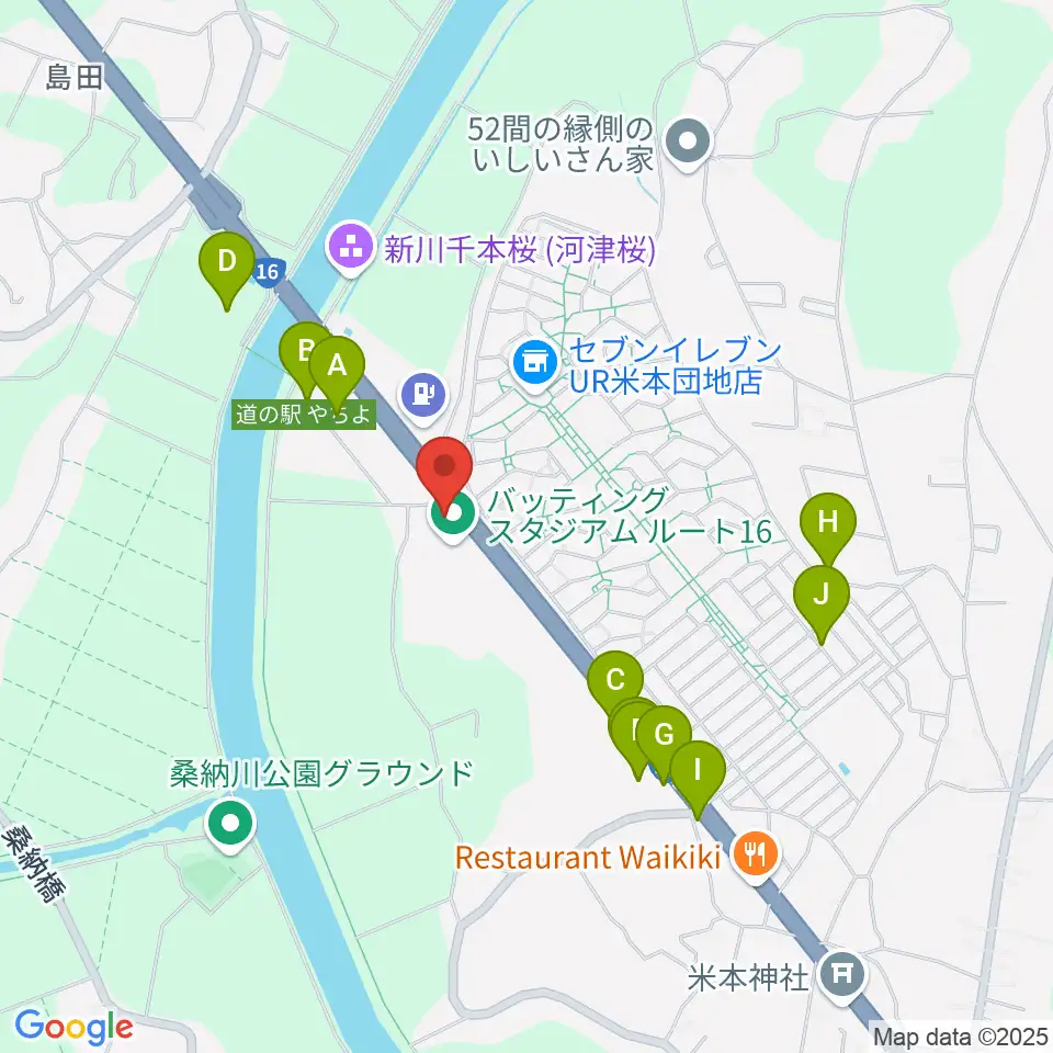 島村楽器ピアノショールーム八千代店周辺のファミレス・ファーストフード一覧地図