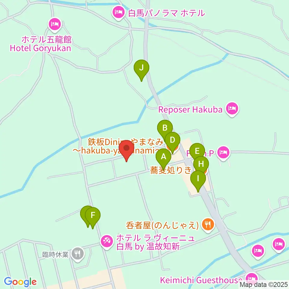 エルマージョ周辺のファミレス・ファーストフード一覧地図