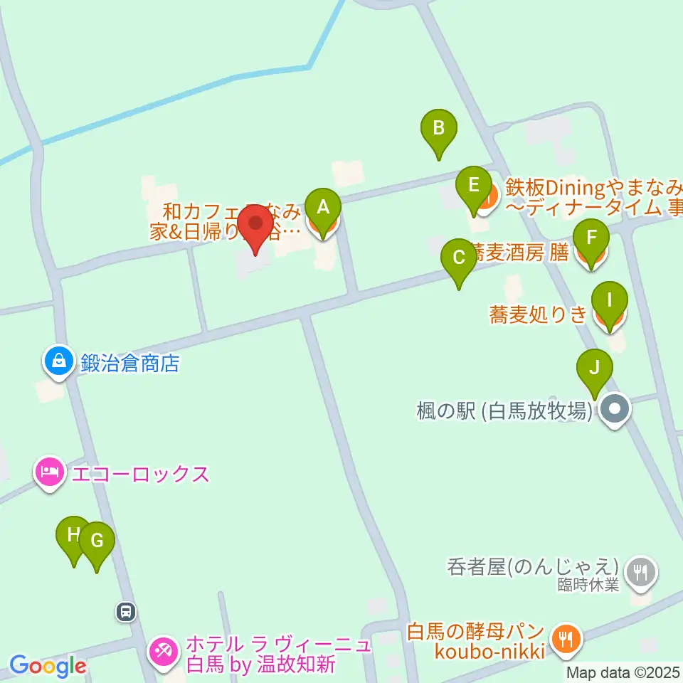 エルマージョ周辺のファミレス・ファーストフード一覧地図
