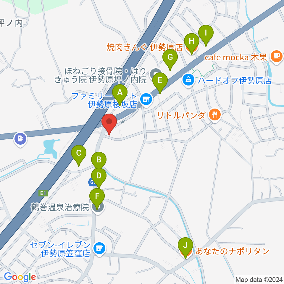 パル音楽産業周辺のファミレス・ファーストフード一覧地図